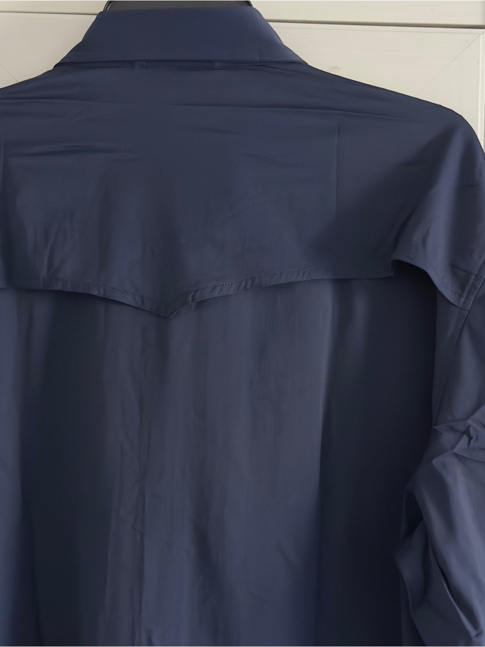 Poncho The Pacifico Long Sleeve Shirt in Navy Size XXL Slim Fit - Picture 8 of 9